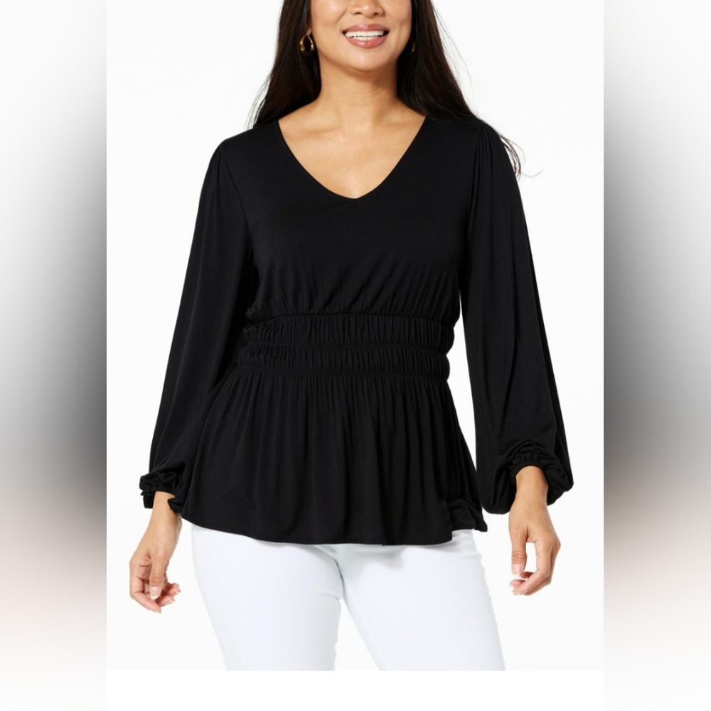 IMAN Black Blouse - Picture 9 of 9